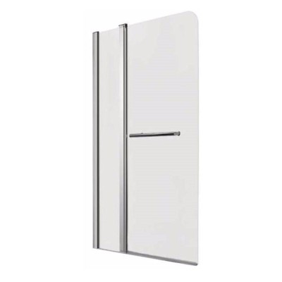 Шторка на ванну 1MarKa P-05 профиль хром, стекло прозрачное