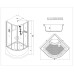 Душевая кабина Esbano ES-110CRB 110x110