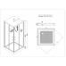 Душевая кабина Esbano ES-80CKR 80x80