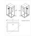 Душевая кабина Esbano ESB-1180CKR 110x80