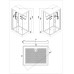 Душевая кабина Esbano ESW-129CKR 120x90