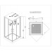Душевая кабина Esbano ES-L90CKR 90x90