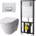 Комплект VitrA S50 9003B003-7201 кнопка хром