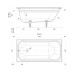 Чугунная ванна Tempra Simple 140x70