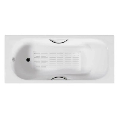 Чугунная ванна Vinsent Veron Aura 170x75x42 с ручками и антискользящим покрытием