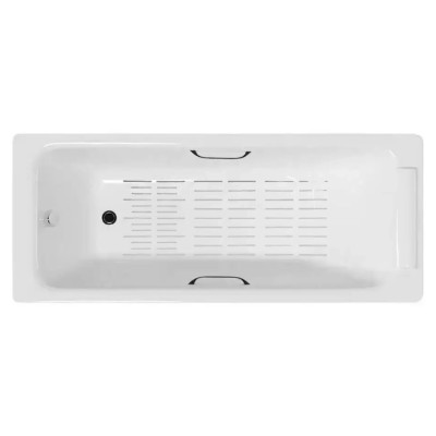 Чугунная ванна Vinsent Veron Italon 170x70x45 с ручками и антискользящим покрытием