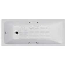 Чугунная ванна Vinsent Veron Square 170x75x45 с ручками и антискользящим покрытием