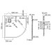 Поддон для душа Wasserkraft Elbe 74T01 90x90