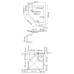 Поддон для душа Wasserkraft Isen 26T11 90x90 см
