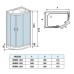 Душевая кабина Weltwasser WW500 Werra 1202 BL L 120x90