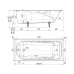 Чугунная ванна Wotte Comfort 170x75