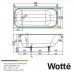 Чугунная ванна Wotte Start 150x70 БП-э0001099