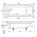 Чугунная ванна Wotte Forma 170x70 БП-э00д1468